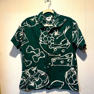 Obey vegetables shirt men’s small cropped skater